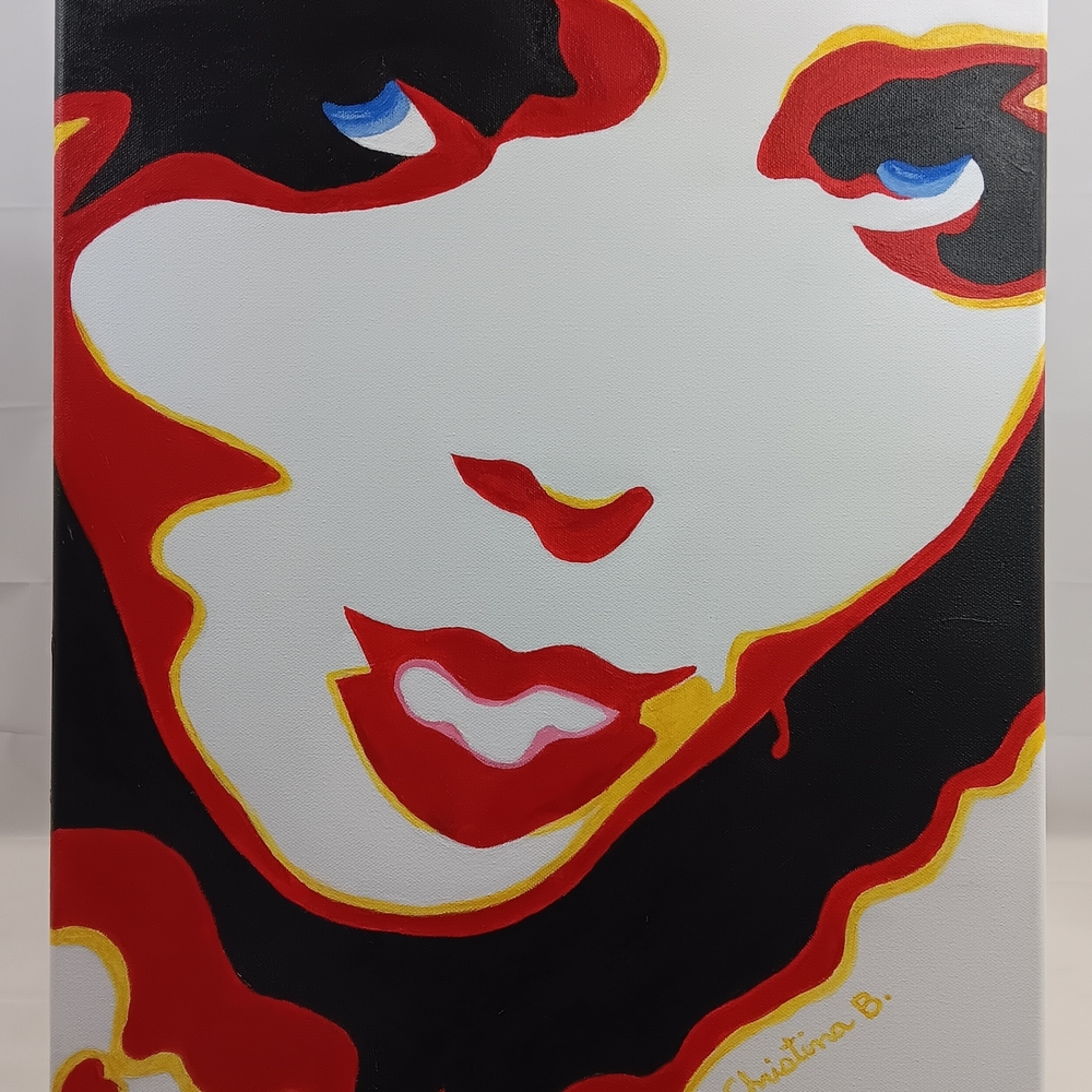 Hand Painted 16 X 20 Acrylic On Canvas Unframed Signed Painting *